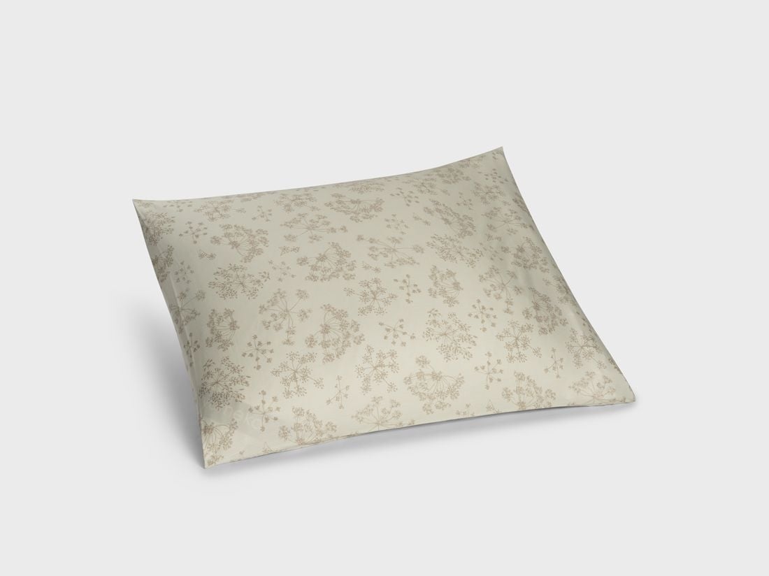 Örngott bomullssatin natural bloom