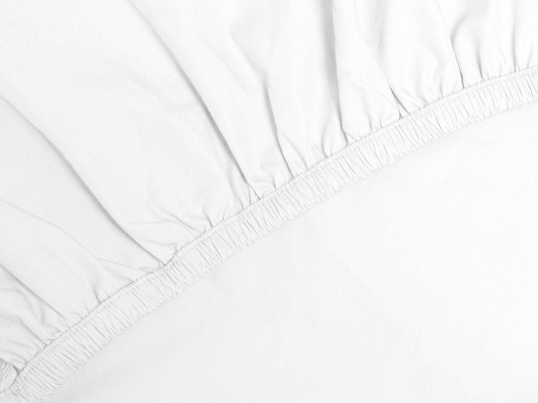 Dra-på-lakan percale pure white